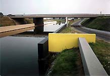 A bridge as sculpture - site specific works, installations and projects